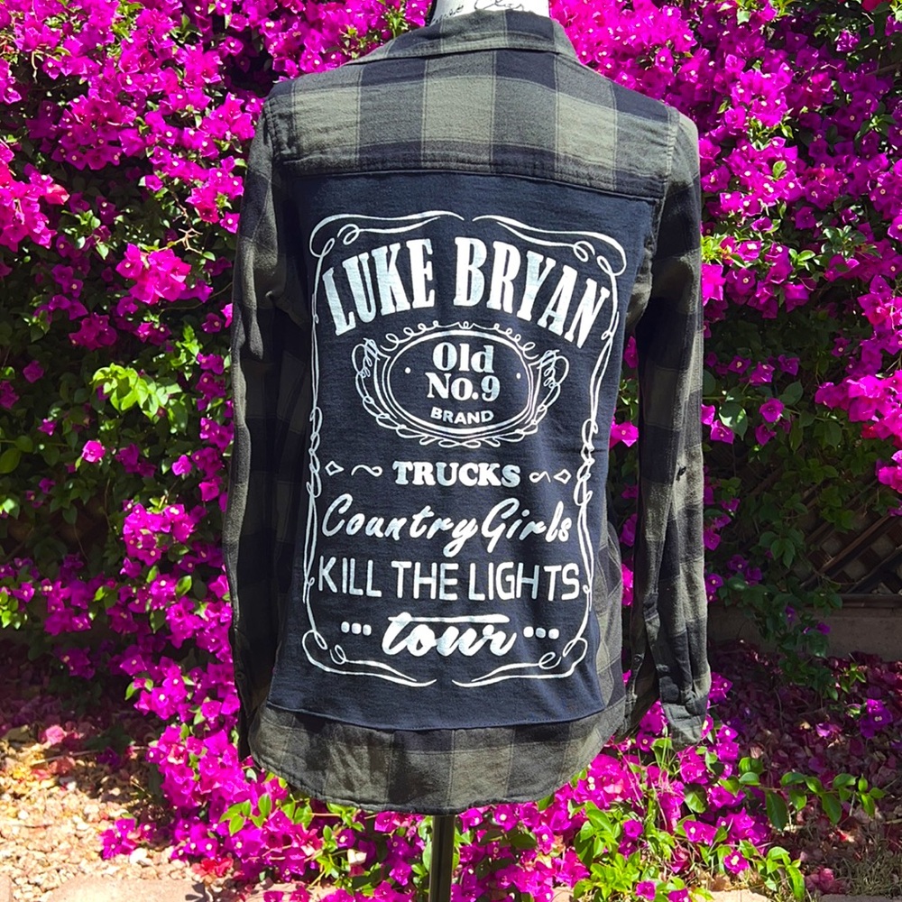 Custom Luke Bryan Flannel Shirt - Picture 1 of 5